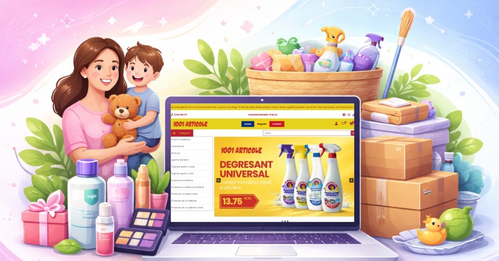 Agentie Marketing Iasi - 1001-Articole – când cumpărăturile online devin simple și rapide